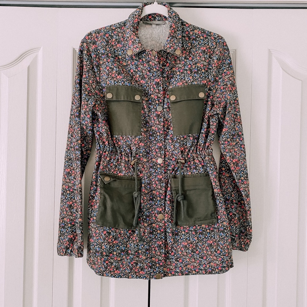 Floral Utility Jacket - Picture 3 of 6